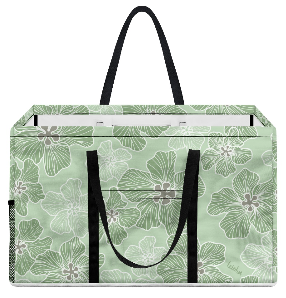 Hau - ‘Ōma’oma’o - Jumbo Tote - LEIOHU DESIGNS
