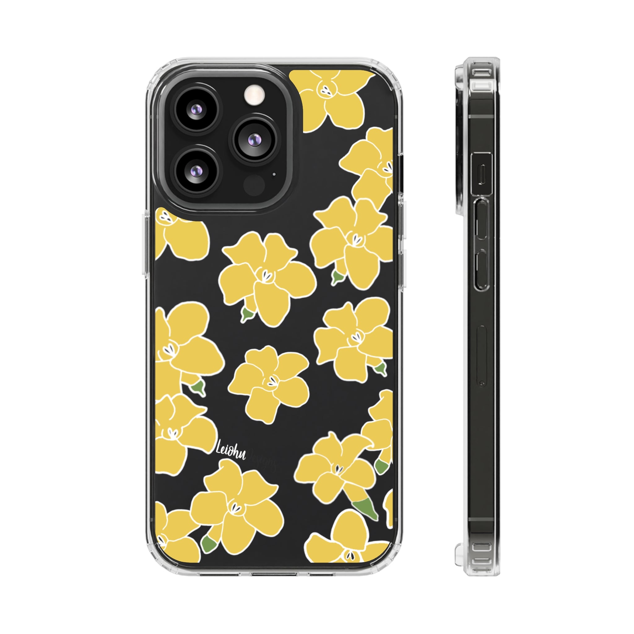 Puakenikeni - Clear Case LEIOHU DESIGNS Puakenikeni - Clear Case LEIOHU DESIGNS