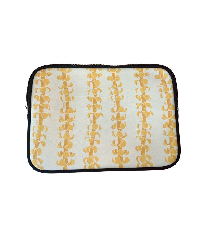 Puakenikeni Lei - Double sided printing - Laptop Sleeve - LEIOHU DESIGNS
