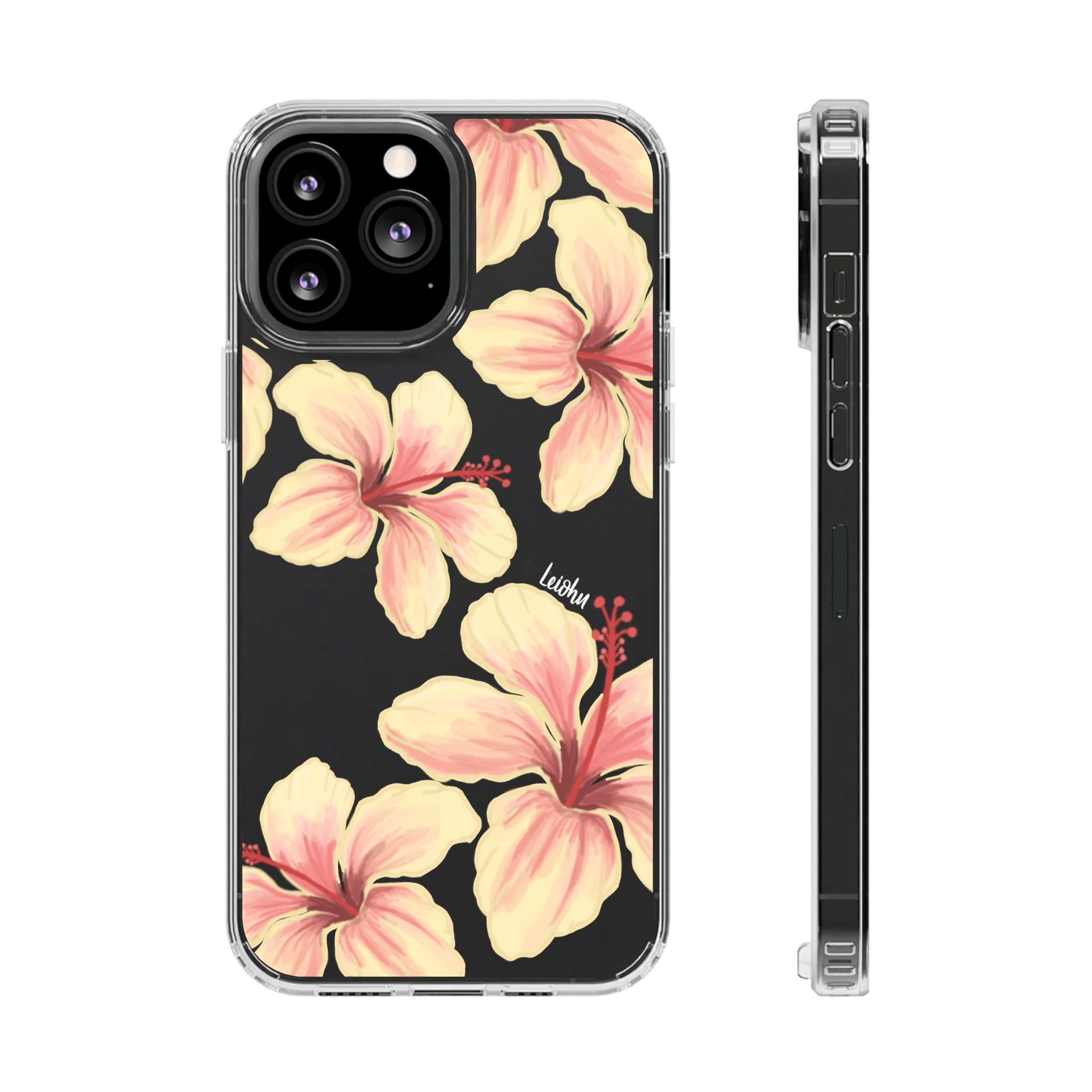 Hibiscus - ke'oke'o - Clear Case – LEIOHU DESIGNS