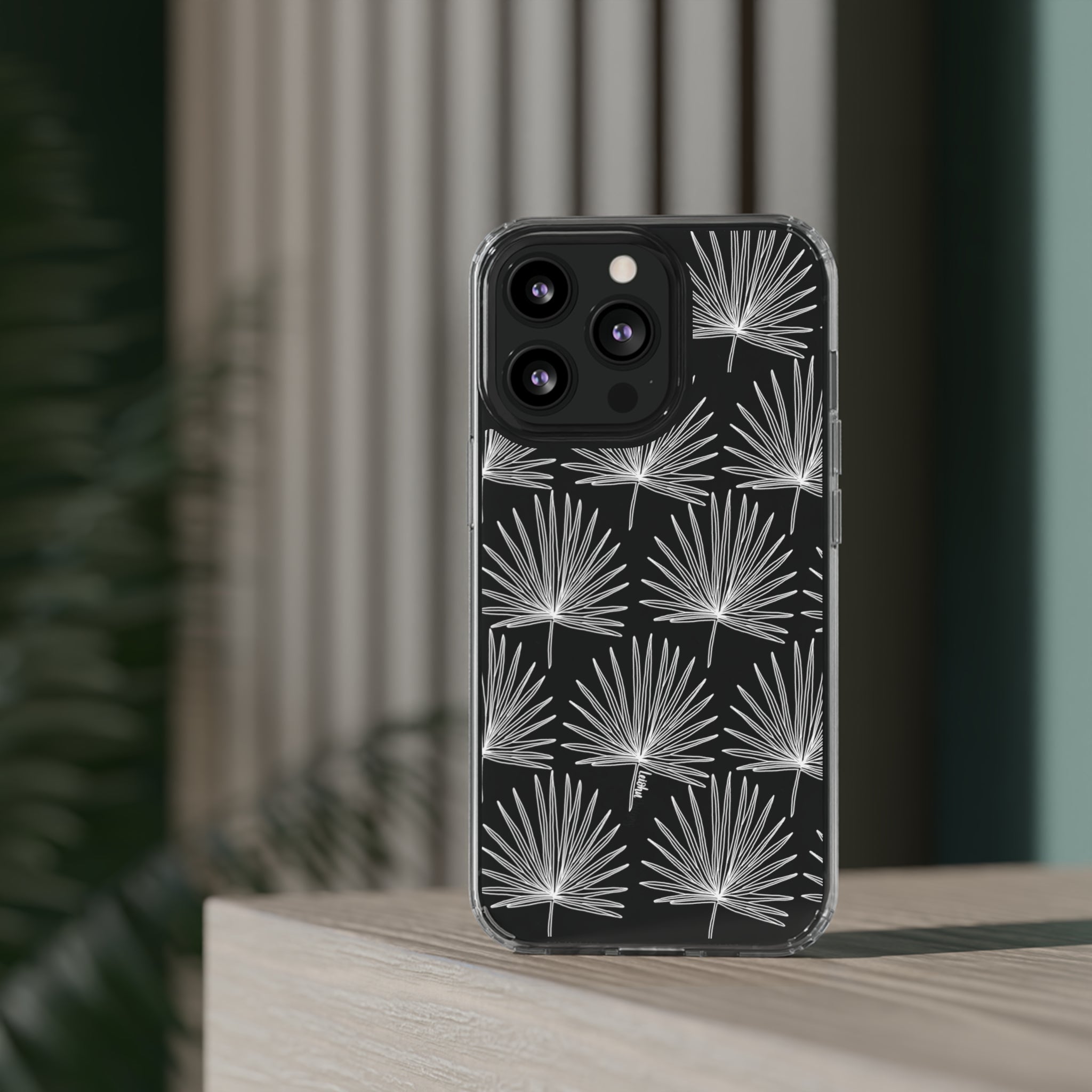FAN PALM - Clear Case - LEIOHU DESIGNS