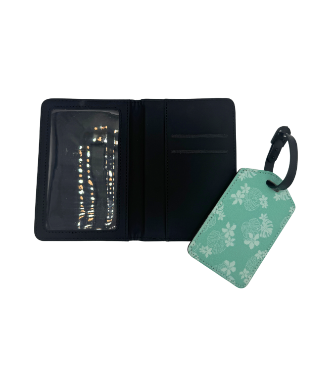 Modern Aloha - Passport Cover & Luggage Tag Set - LEIOHU DESIGNS