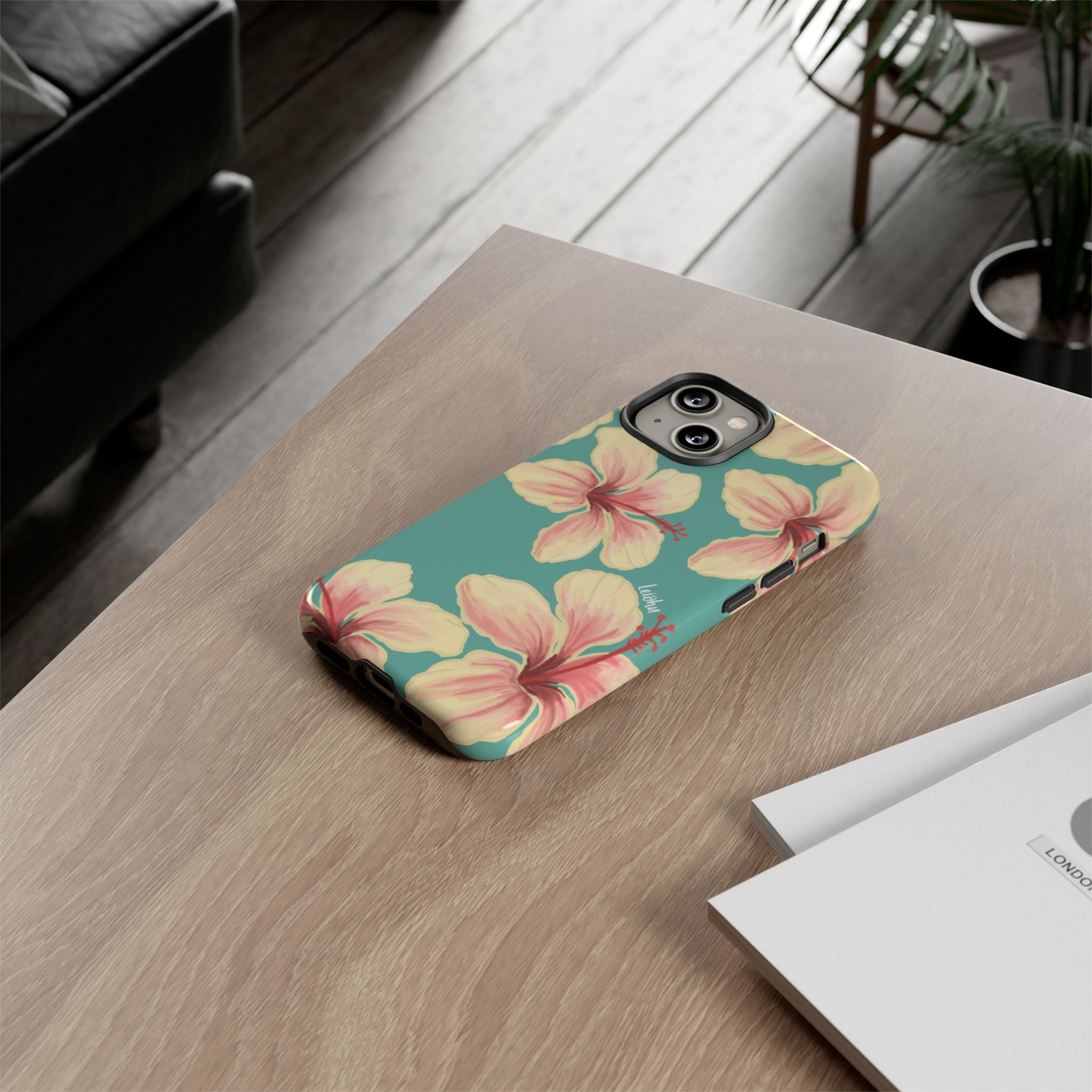 Hibiscus - Teal - LEIOHU DESIGNS