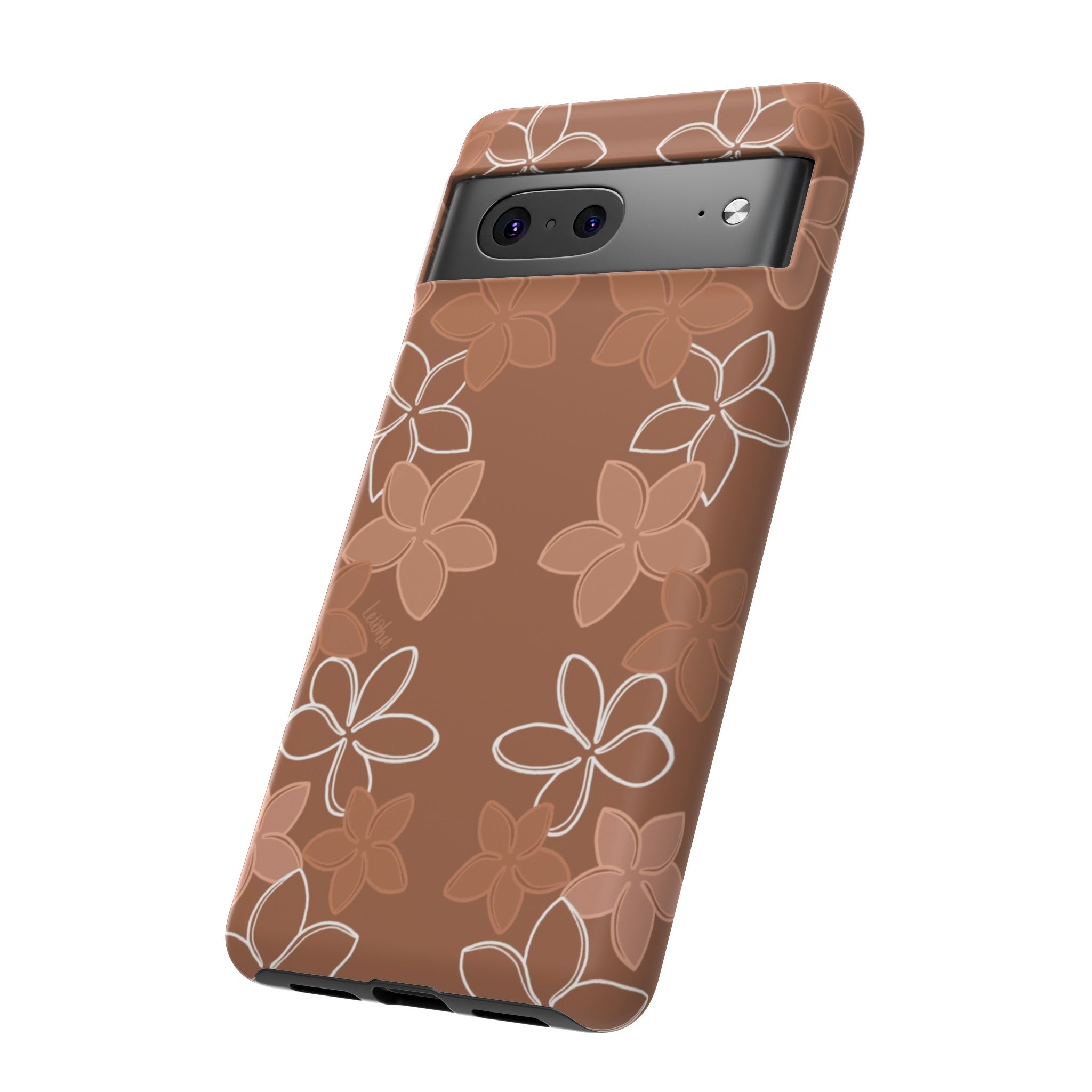 Pua Melia Lei - Mocha - Google Pixel - LEIOHU DESIGNS