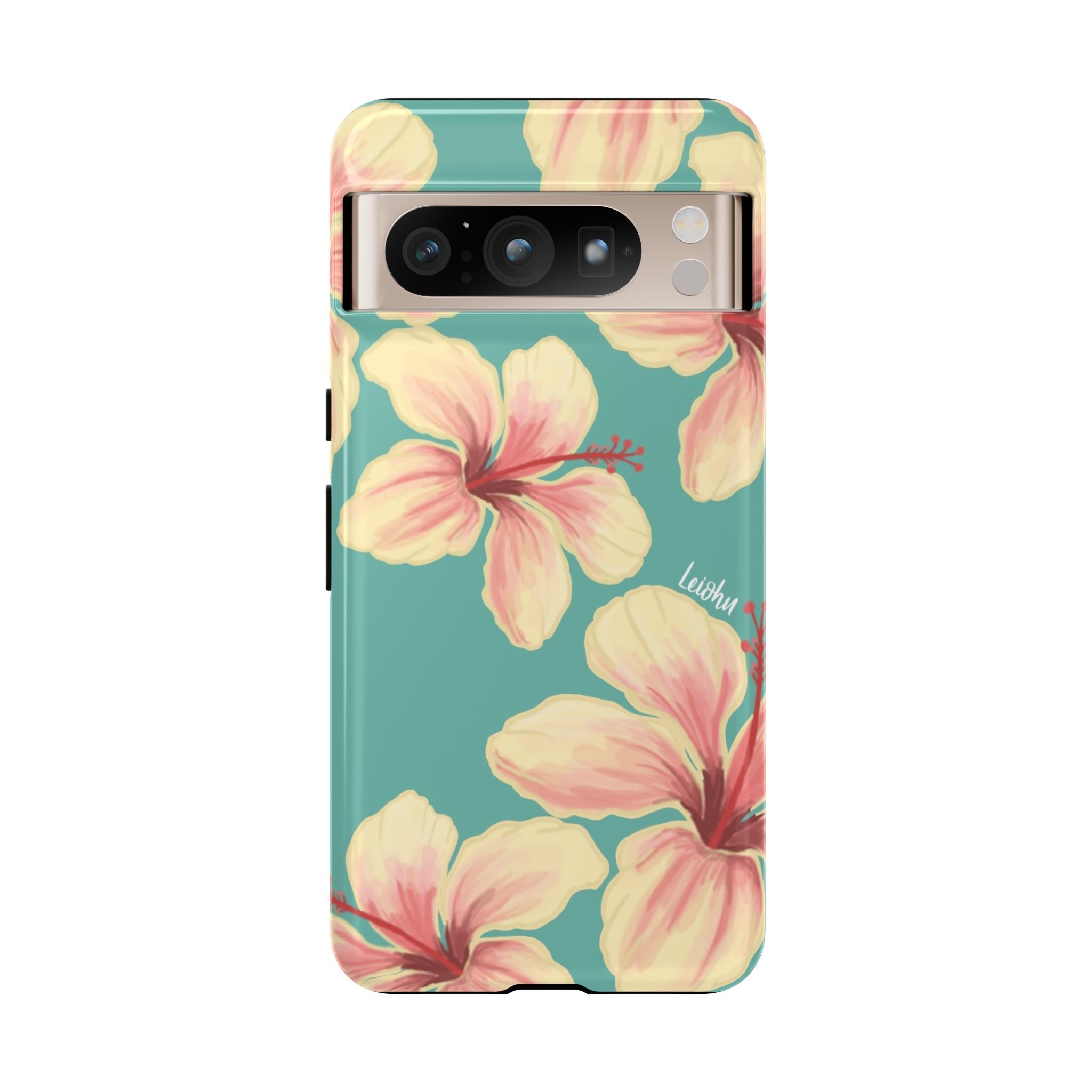 Hibiscus - Teal - Google Pixel - LEIOHU DESIGNS