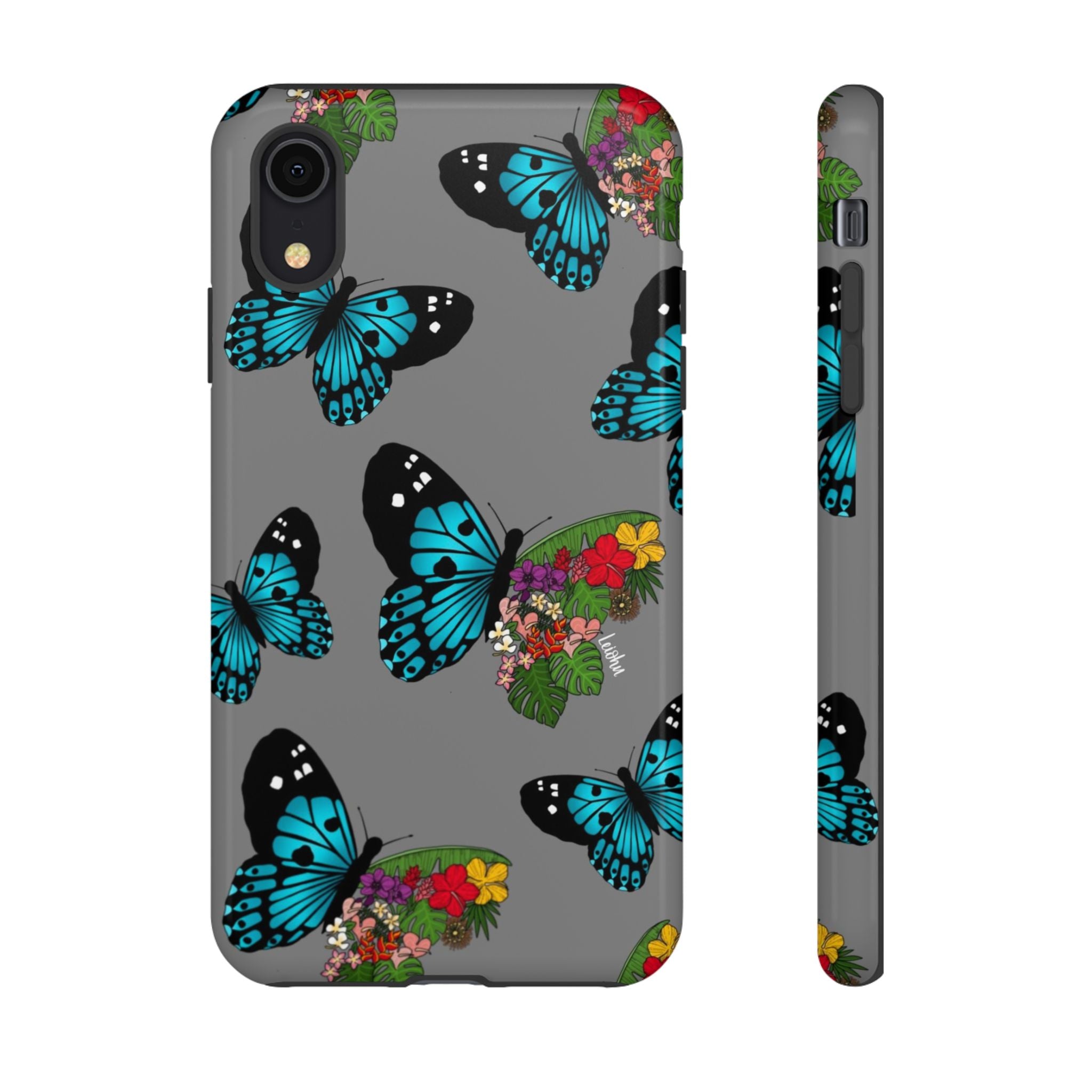 Tropical Pulelehua - Teal - LEIOHU DESIGNS