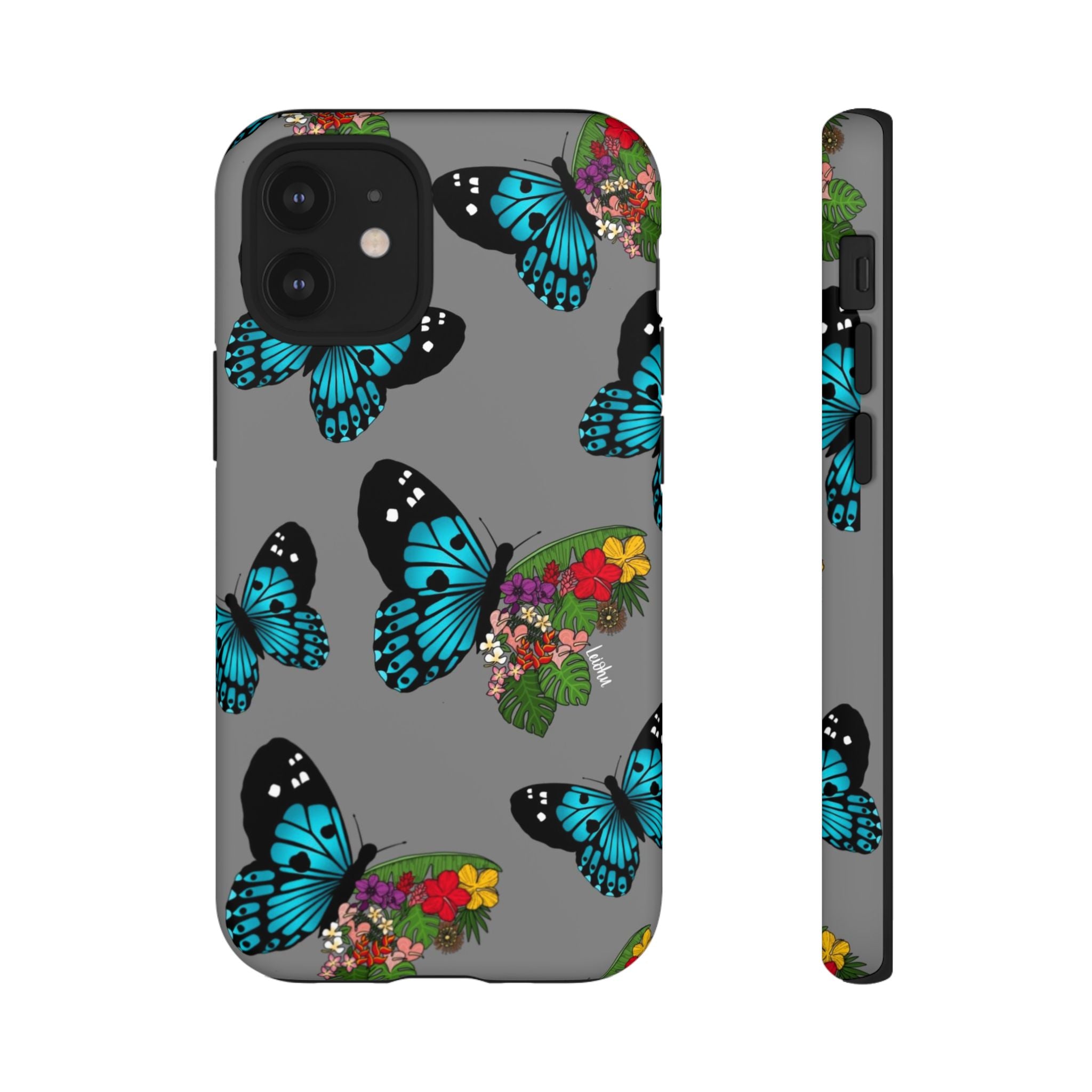 Tropical Pulelehua - Teal - LEIOHU DESIGNS