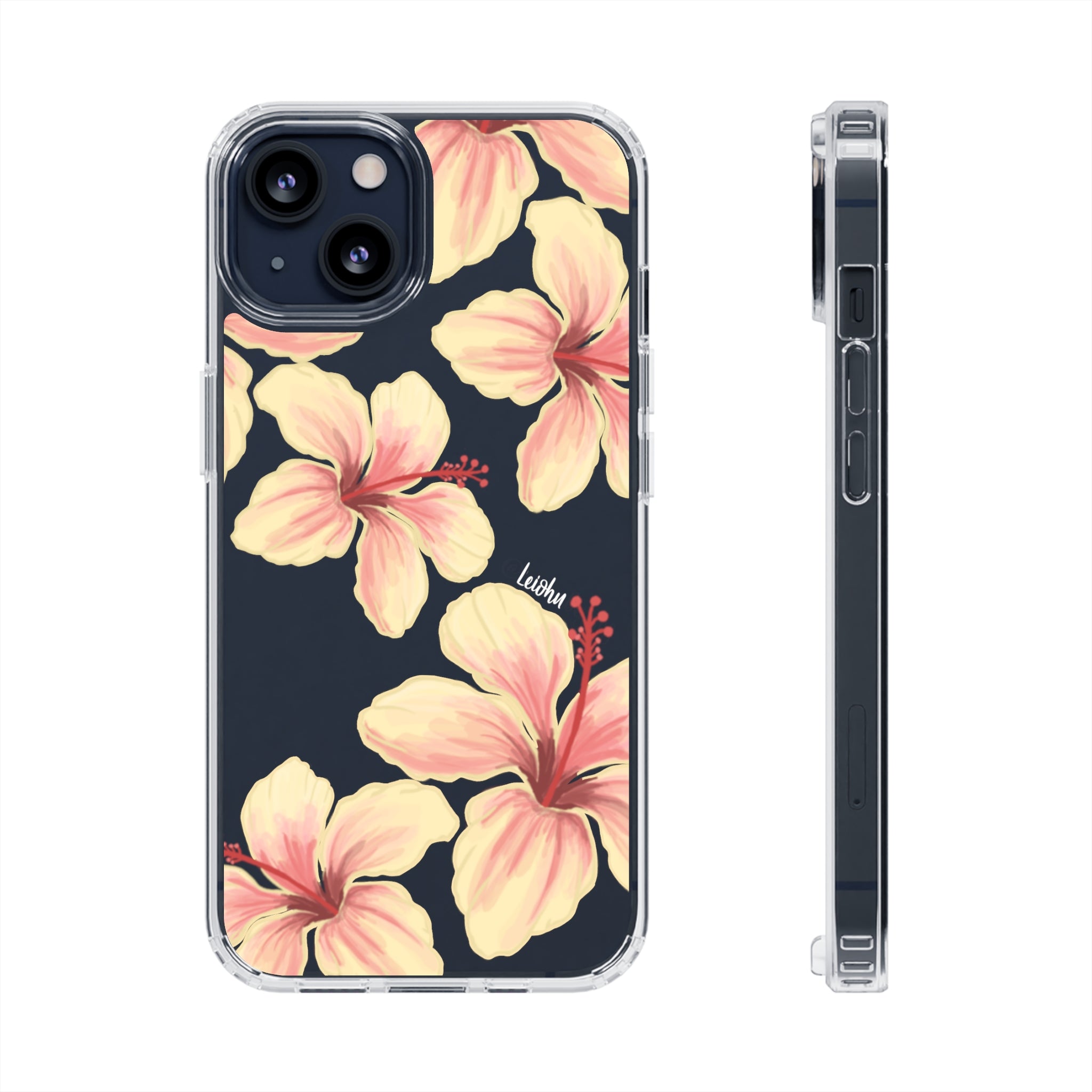 Hibiscus - ke'oke'o - Clear Case – LEIOHU DESIGNS