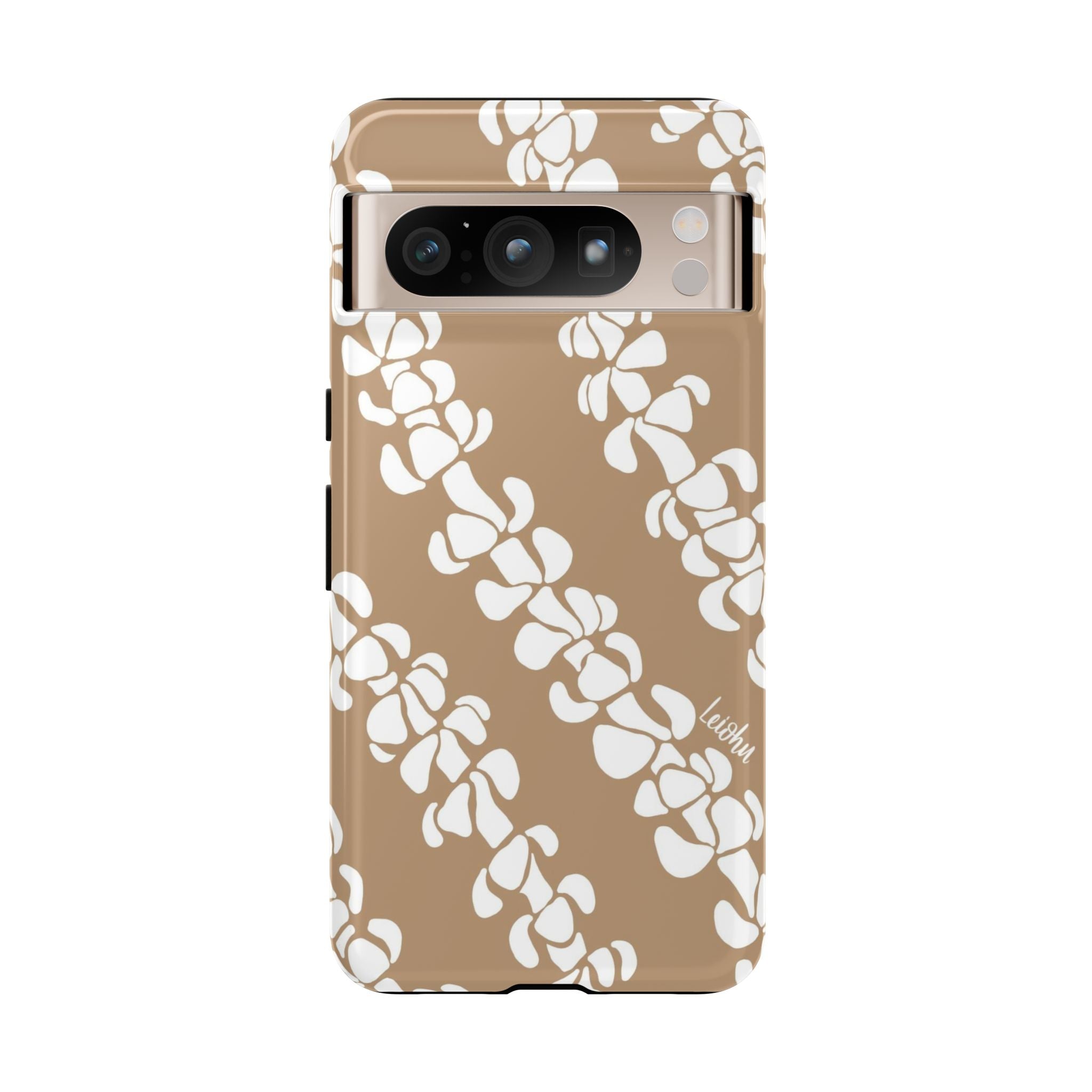 Puakenikeni Lei - Mocha - Google Pixel - LEIOHU DESIGNS