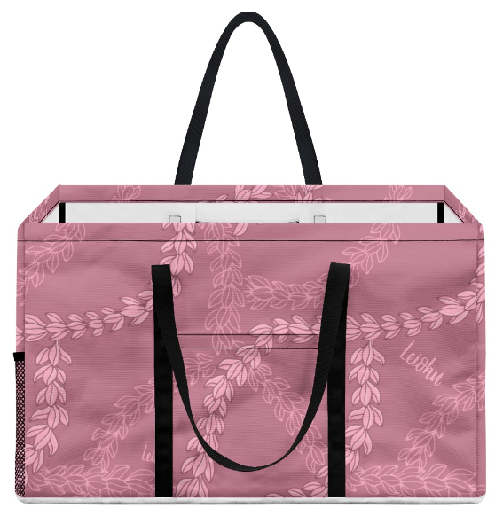 Pakalana Twist - Mauve - Jumbo Tote - LEIOHU DESIGNS