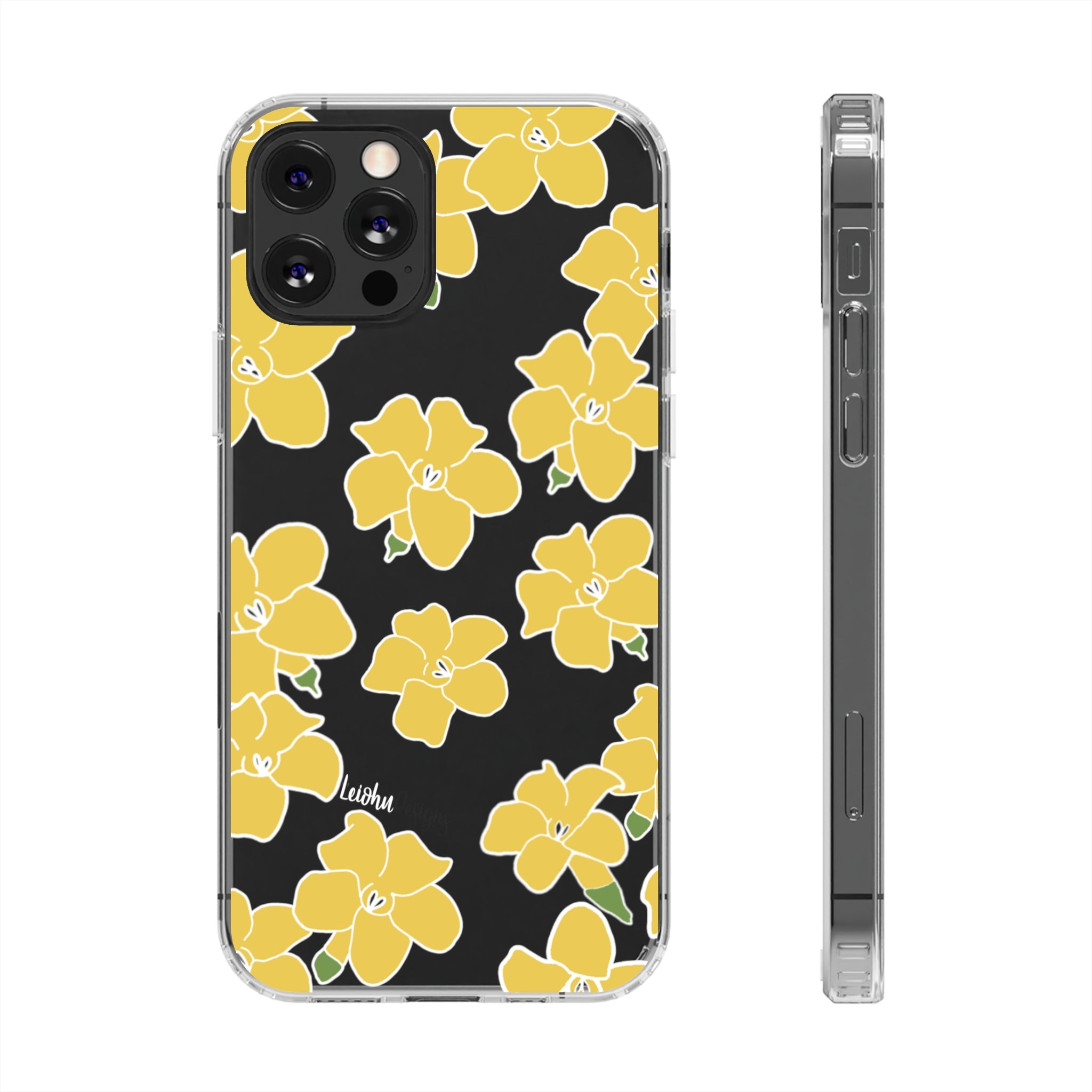 Puakenikeni - Clear Case LEIOHU DESIGNS Puakenikeni - Clear Case LEIOHU DESIGNS