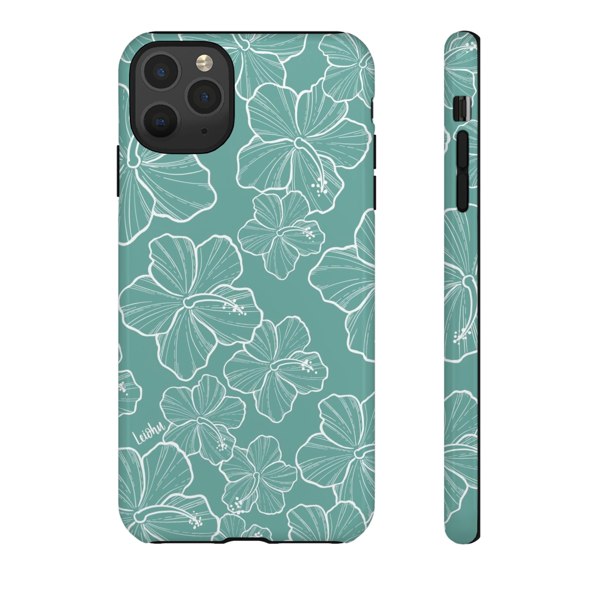 Hibiscus - Teal - LEIOHU DESIGNS