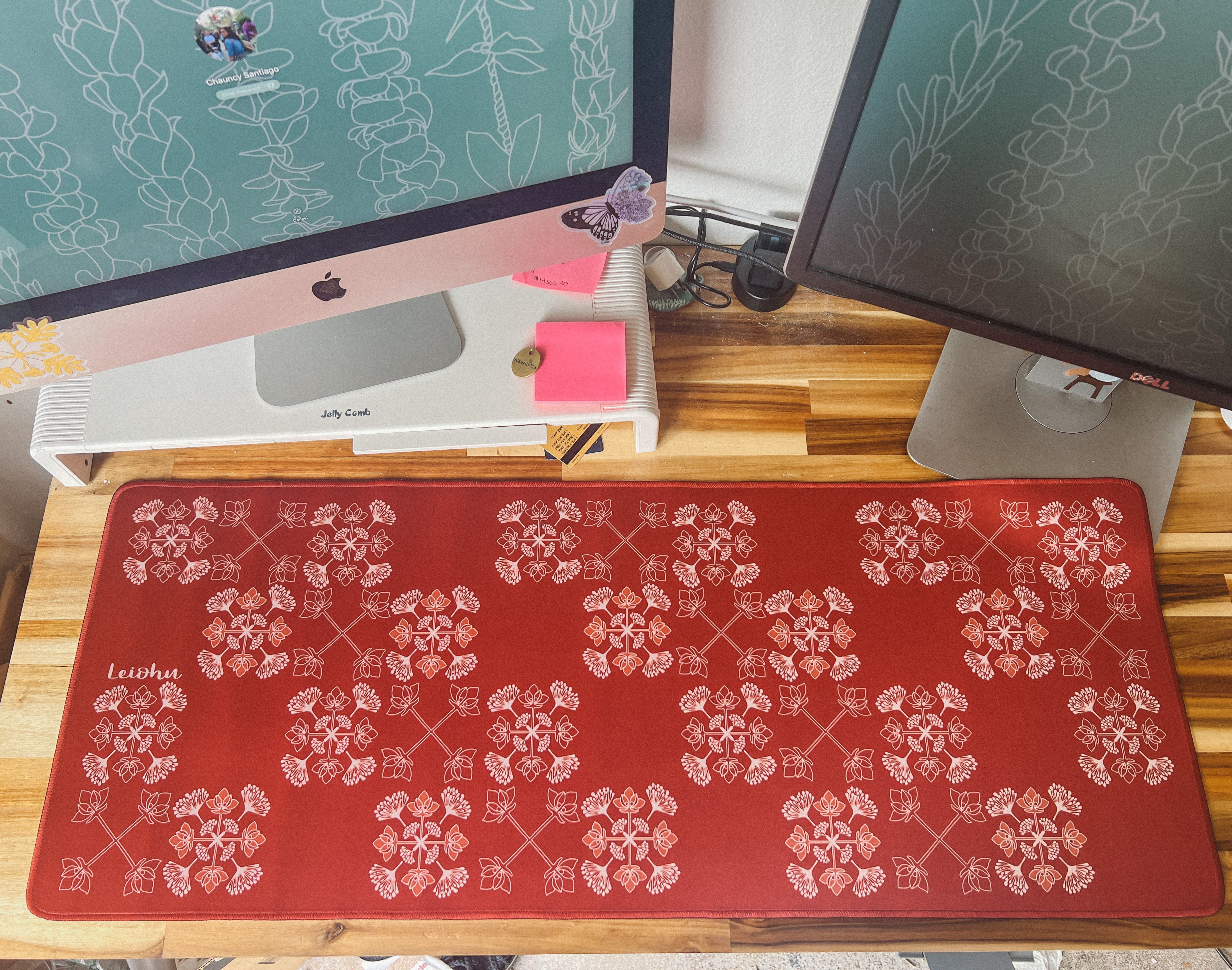 Lehua Quilt - Desk Mat - LEIOHU DESIGNS