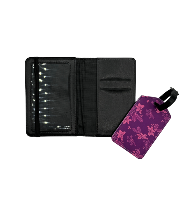 Naupaka  - Passport Cover & Luggage Tag Set