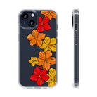 Hibiscus Retro - Clear Case - LEIOHU DESIGNS