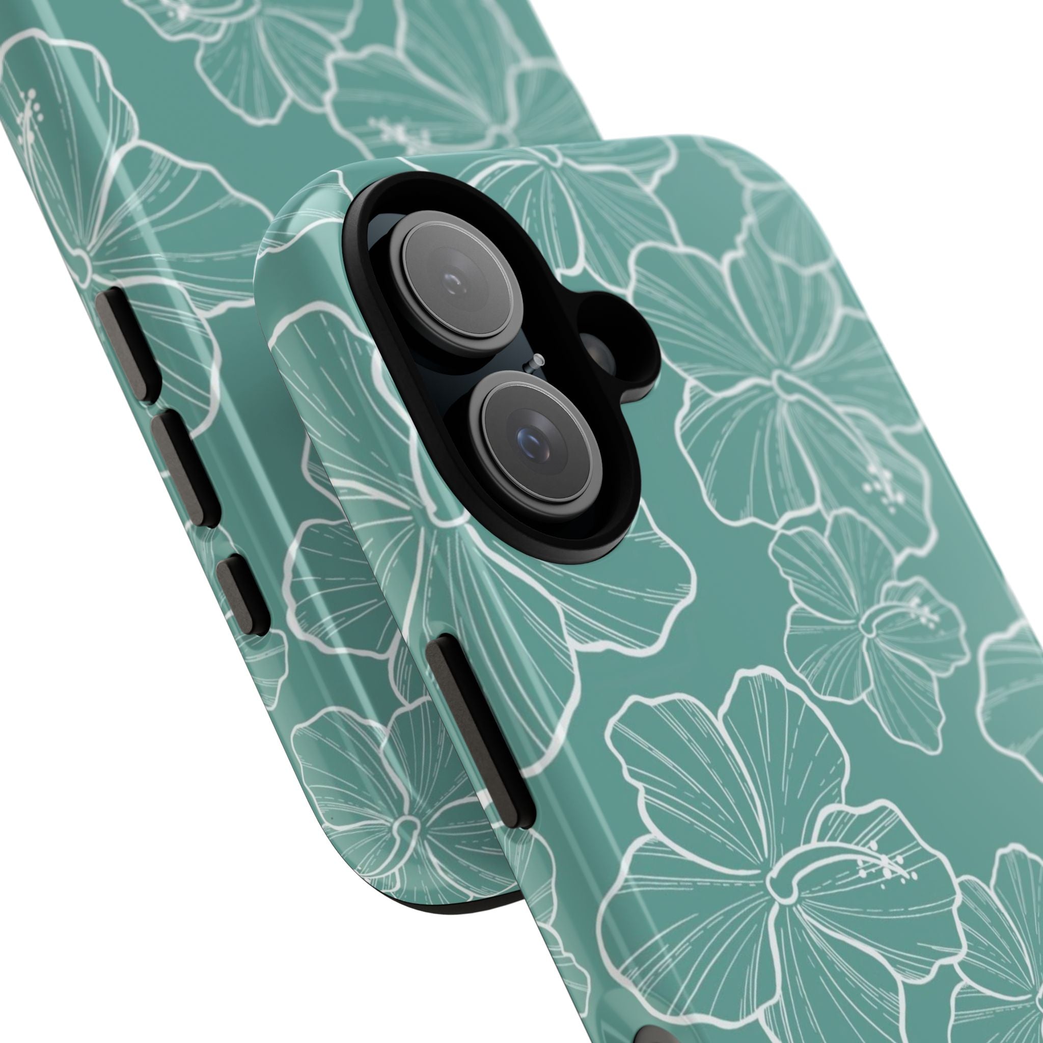 Hibiscus - Teal - LEIOHU DESIGNS