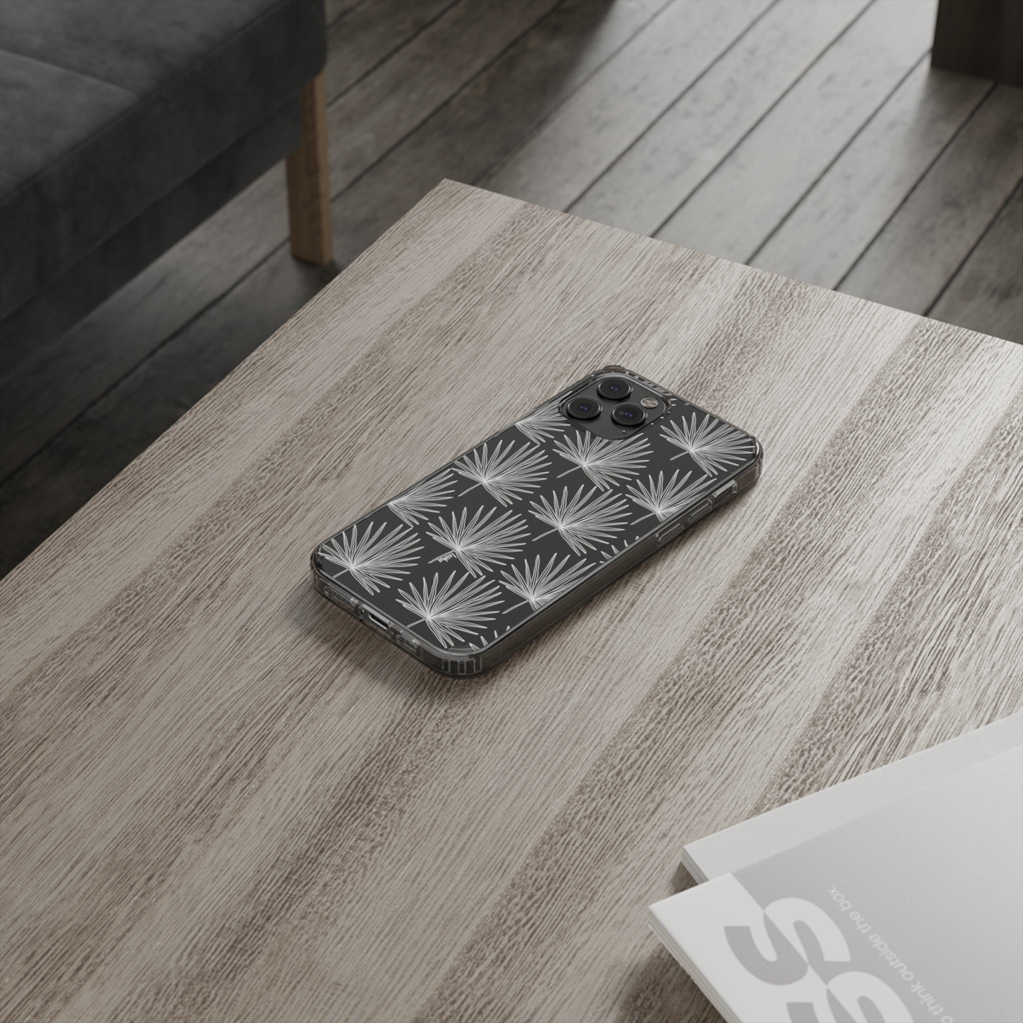 FAN PALM - Clear Case - LEIOHU DESIGNS