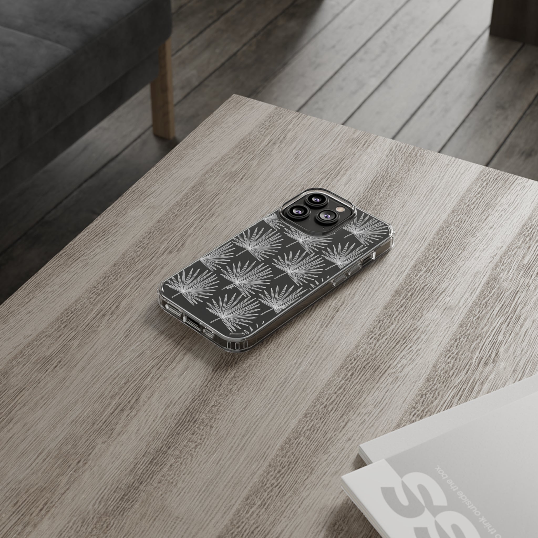 FAN PALM - Clear Case - LEIOHU DESIGNS