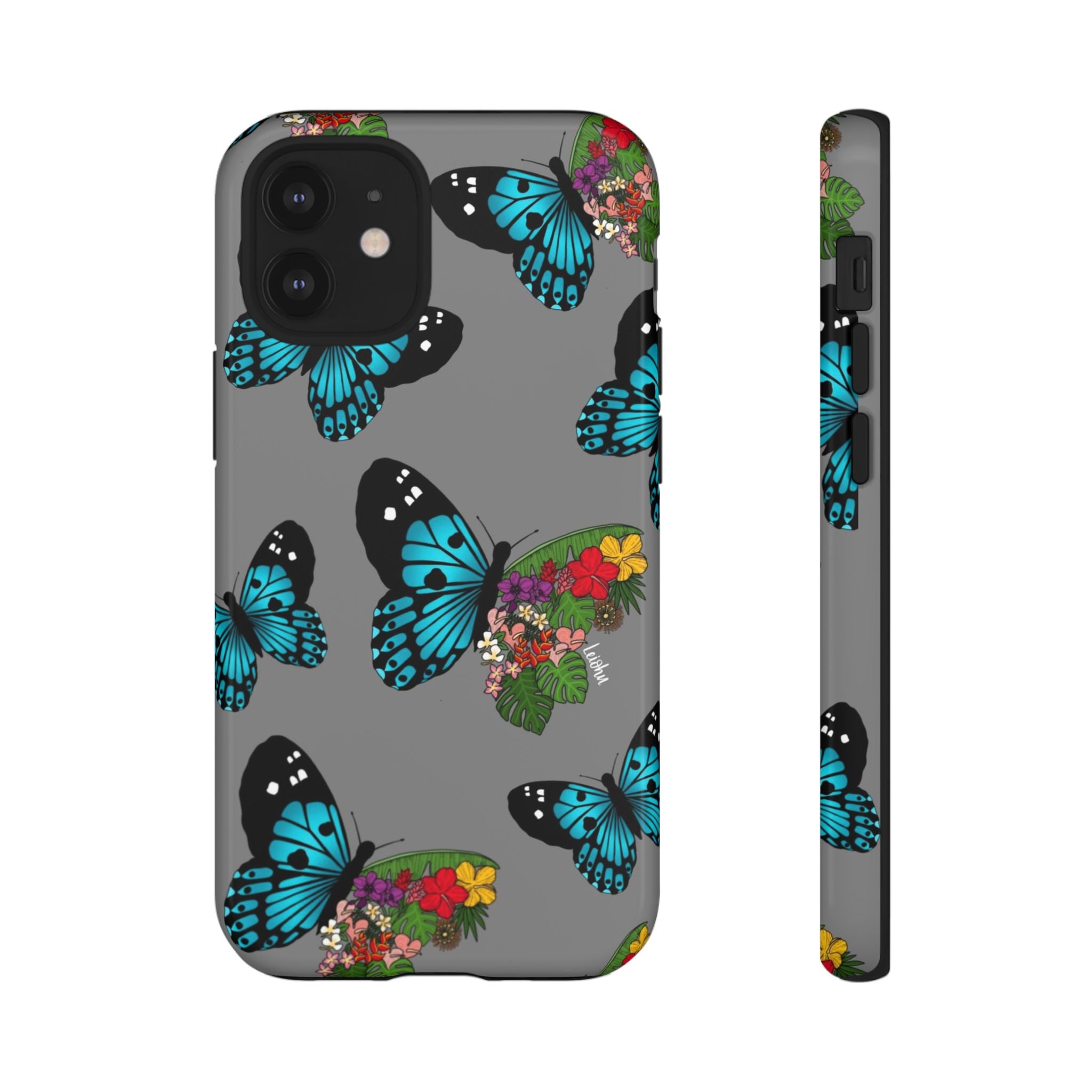 Tropical Pulelehua - Teal - LEIOHU DESIGNS