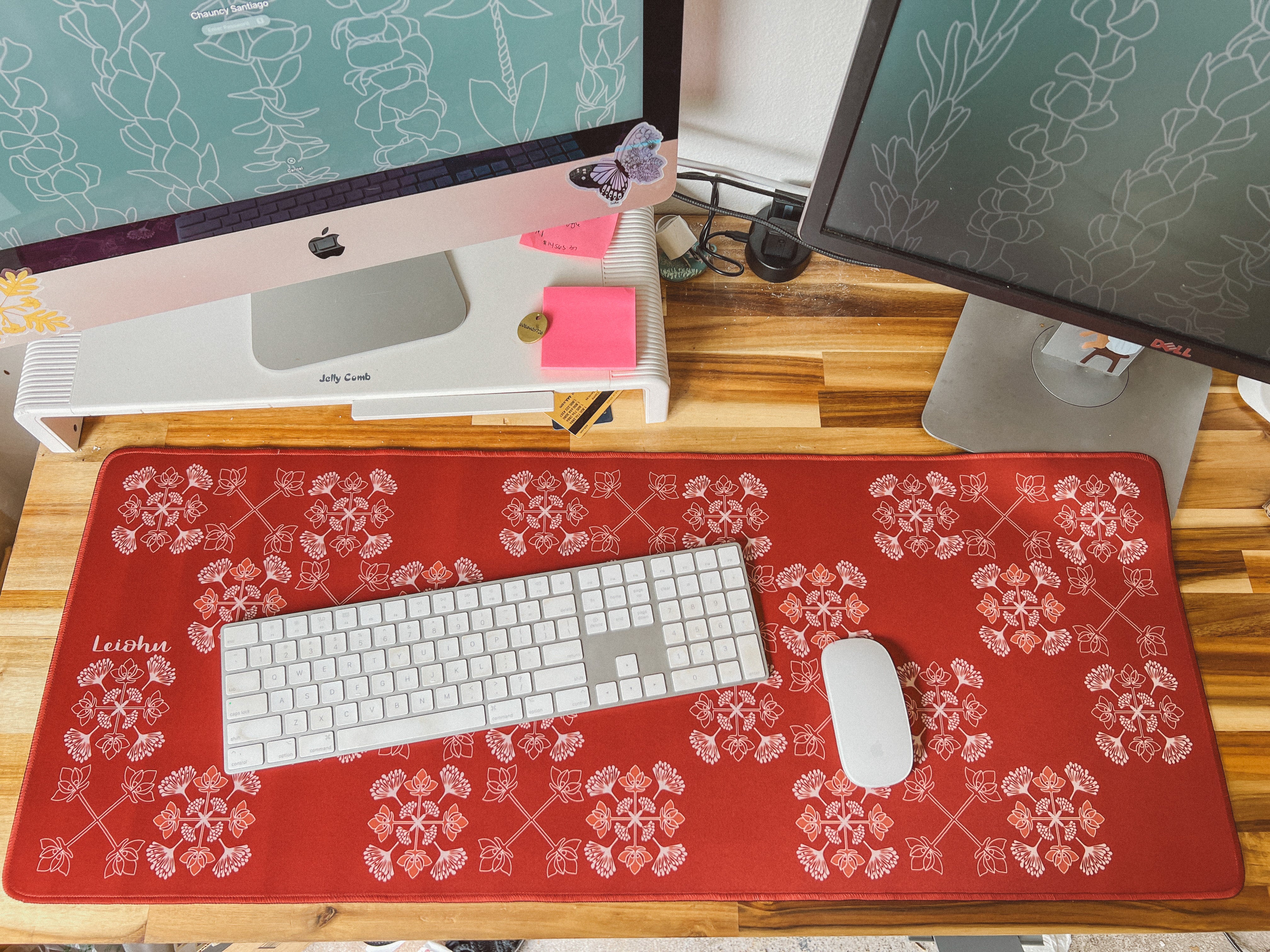 Lehua Quilt - Desk Mat - LEIOHU DESIGNS
