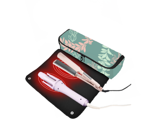 Hair Tool Travel Essential Bag - Groovy Pua Melia - LEIOHU DESIGNS