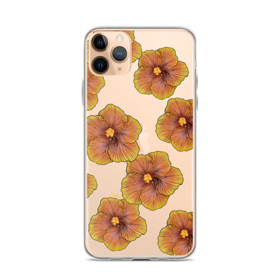 Sunset Hibiscus - Clear Case