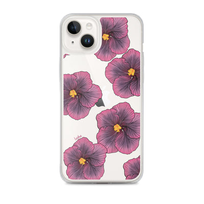Sunset Hibiscus - Clear case