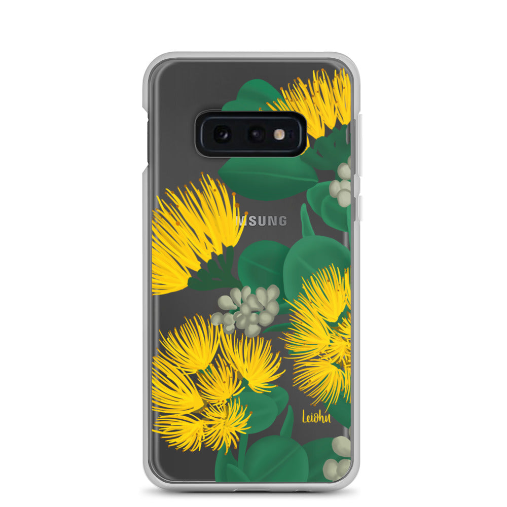 'Ōhi'a Lehua - Melemele - Clear Case for Samsung® - LEIOHU DESIGNS