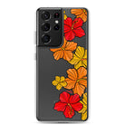 Hibiscus Retro - Clear Case for Samsung® - LEIOHU DESIGNS