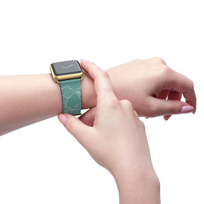 Hibiscus - Teal - Watch Band