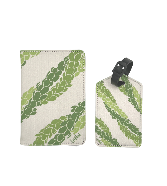 Pakalana Lei - Passport Cover & Luggage Tag Set - LEIOHU DESIGNS