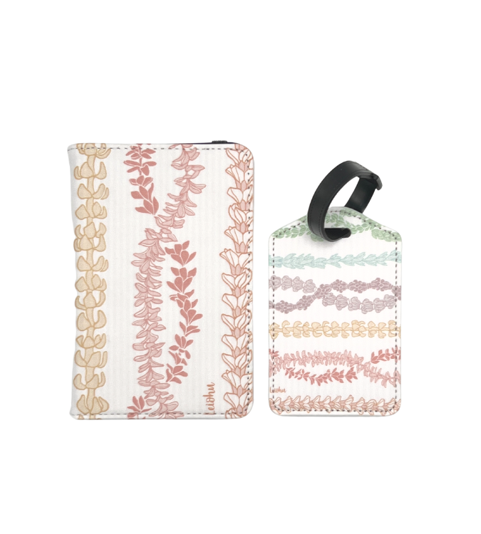 Forever Lei  - Passport Cover & Luggage Tag Set