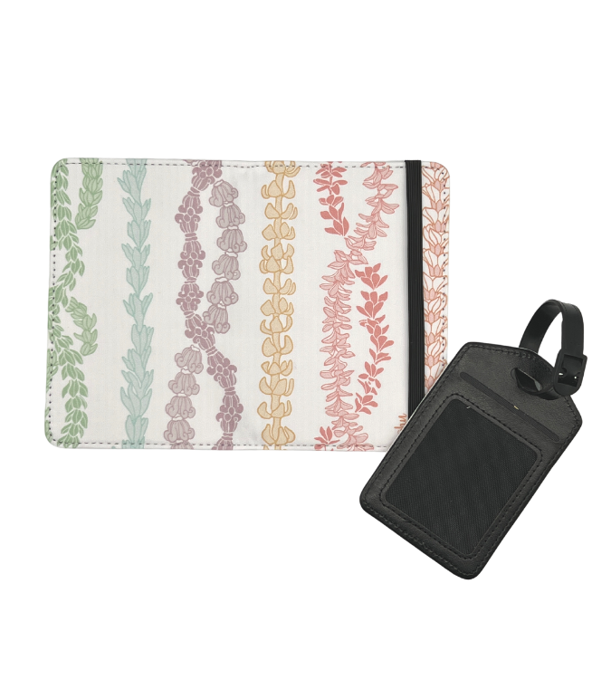 Forever Lei  - Passport Cover & Luggage Tag Set