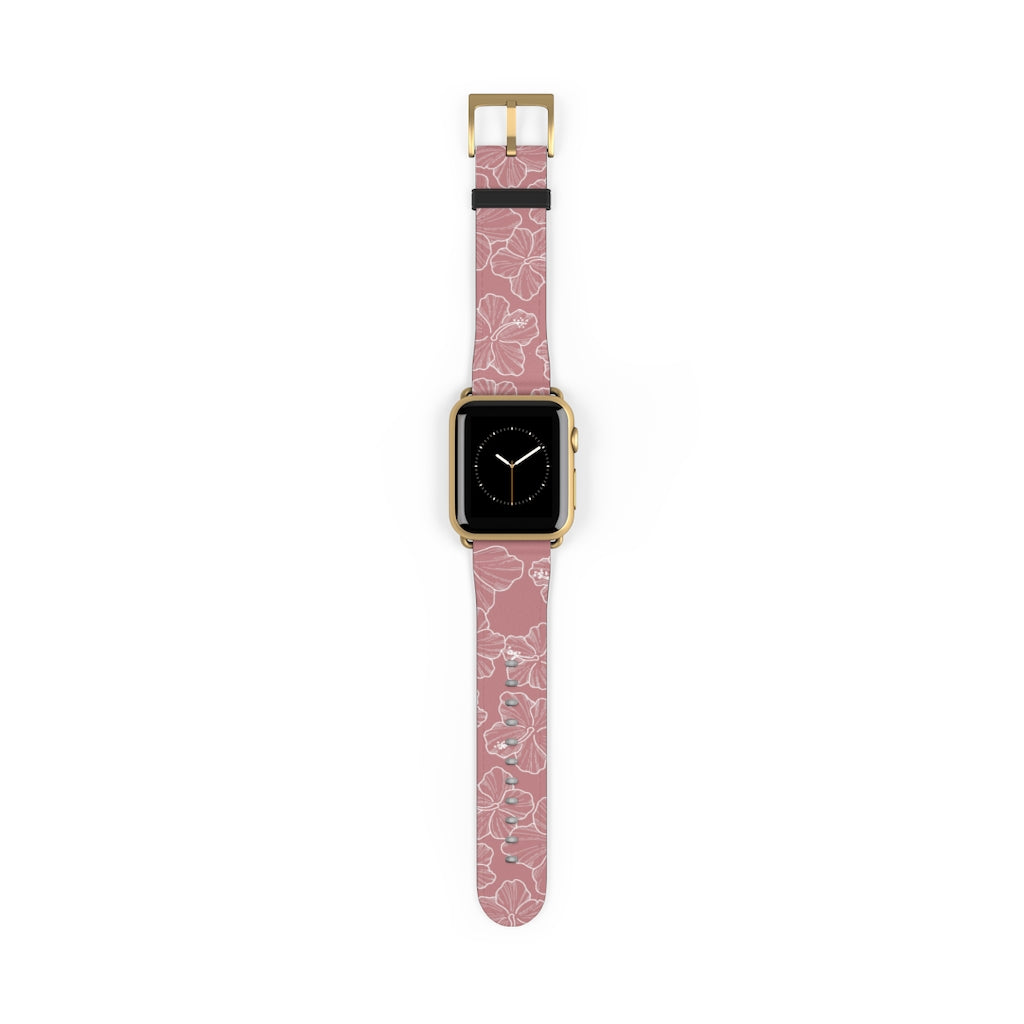 Hibiscus - Mauve - Apple Watch Band