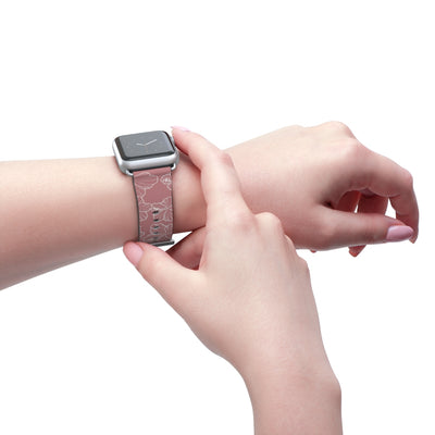 Hibiscus - Mauve - Apple Watch Band