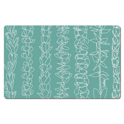 Na Lei - Teal  - Desk Mat