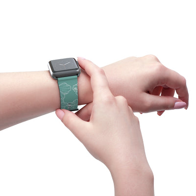 Hibiscus - Teal - Watch Band