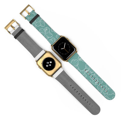 Hibiscus - Teal - Watch Band