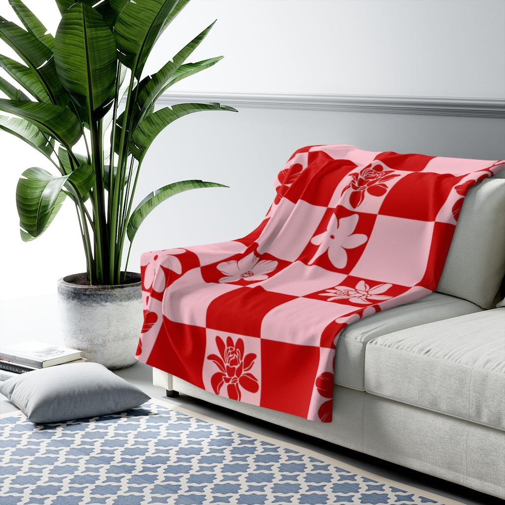 Groovy Summer - 'Ula'ula - Sherpa Fleece Blanket