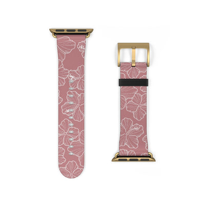 Hibiscus - Mauve - Apple Watch Band