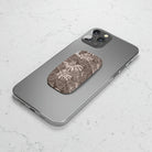 Monstera Dream - Mocha - Phone Click-On Grip - LEIOHU DESIGNS