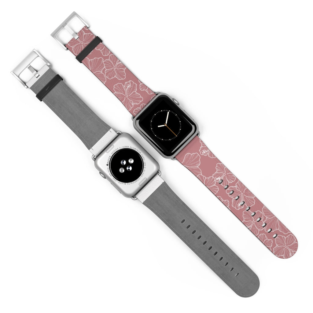 Hibiscus - Mauve - Apple Watch Band