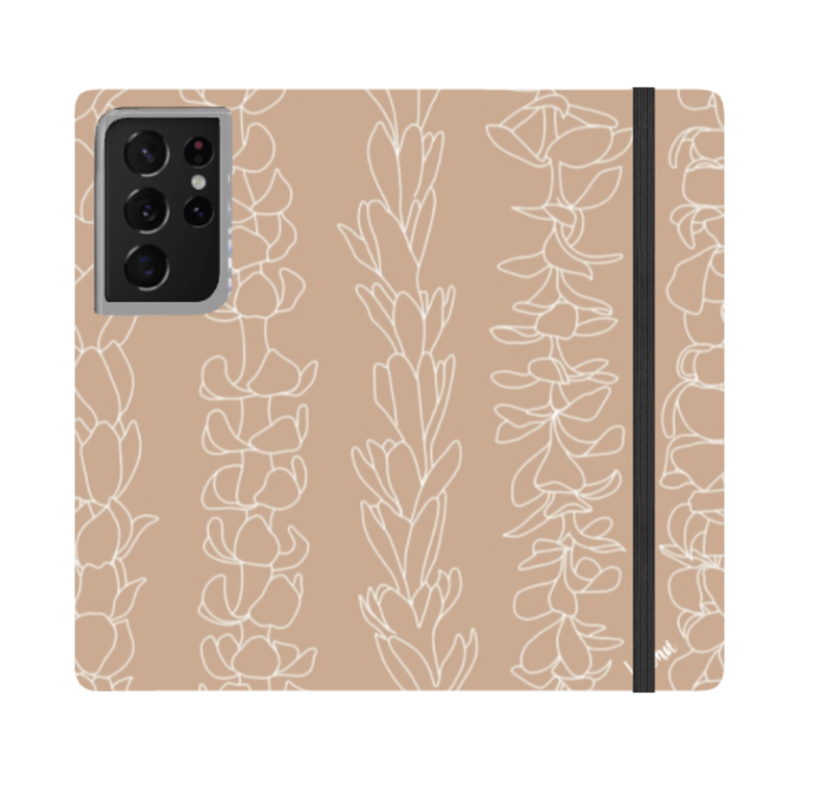 Na Lei - Tan - Wallet Case - Samsung - LEIOHU DESIGNS