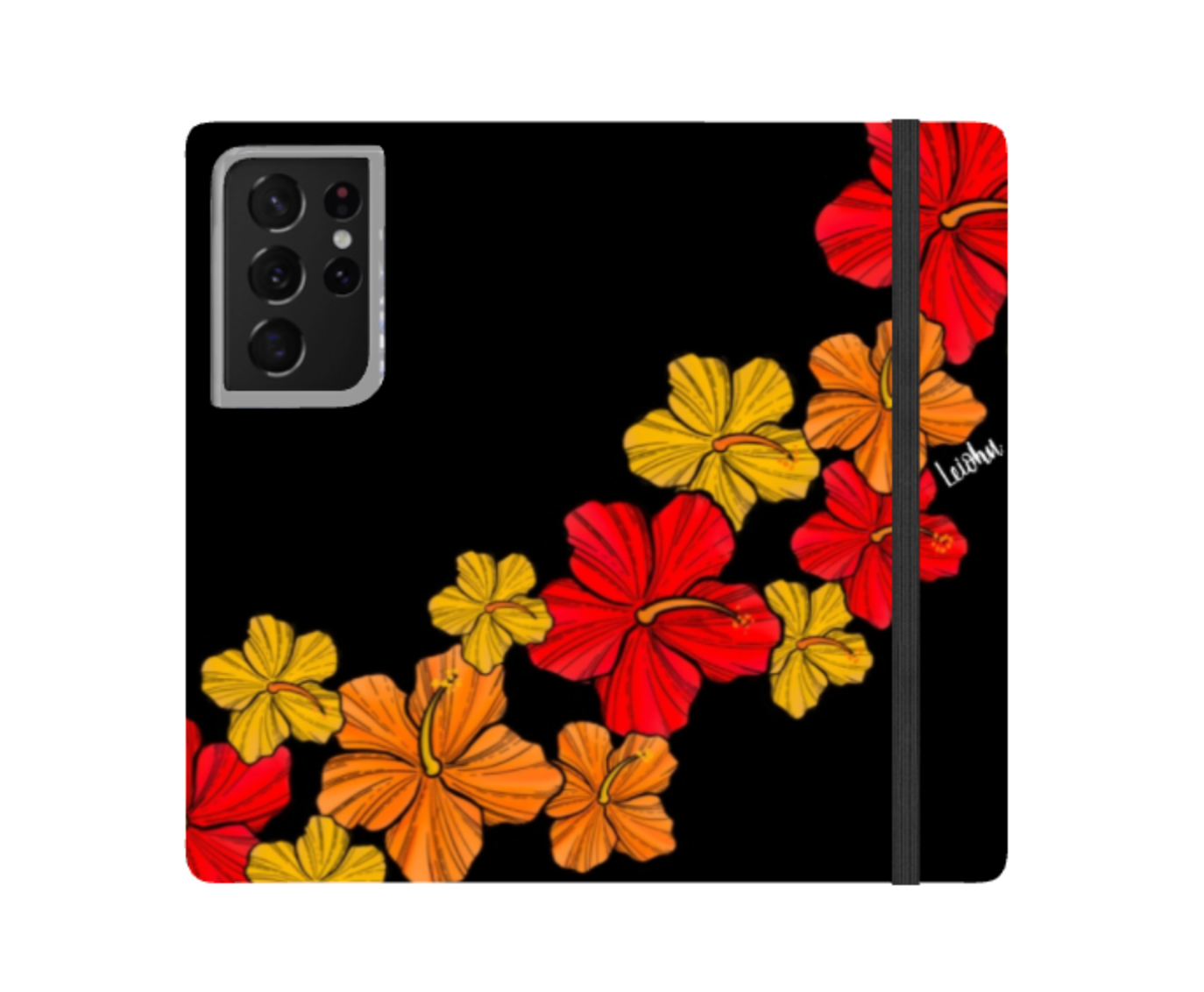 Hibiscus Retro - Wallet Case - Samsung