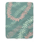 Groovy Pua Melia - Sherpa Fleece Blanket - LEIOHU DESIGNS