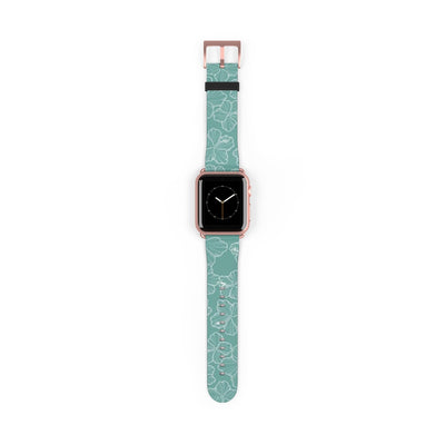 Hibiscus - Teal - Watch Band