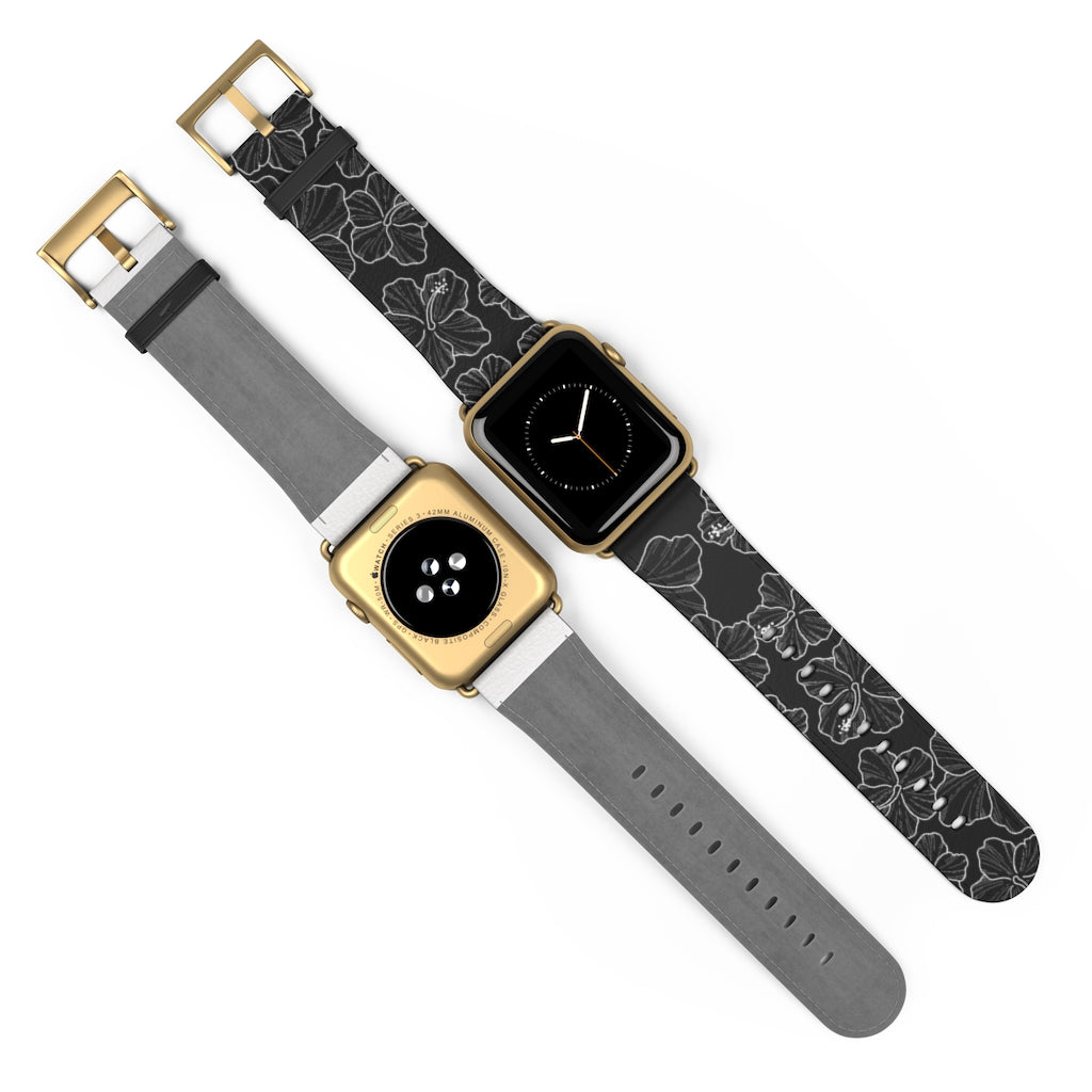 Hibiscus Ele ele Apple Watch Band LEIOHU DESIGNS