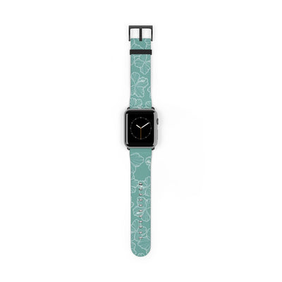 Hibiscus - Teal - Watch Band