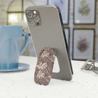 Monstera Dream - Mocha - Phone Click-On Grip - LEIOHU DESIGNS