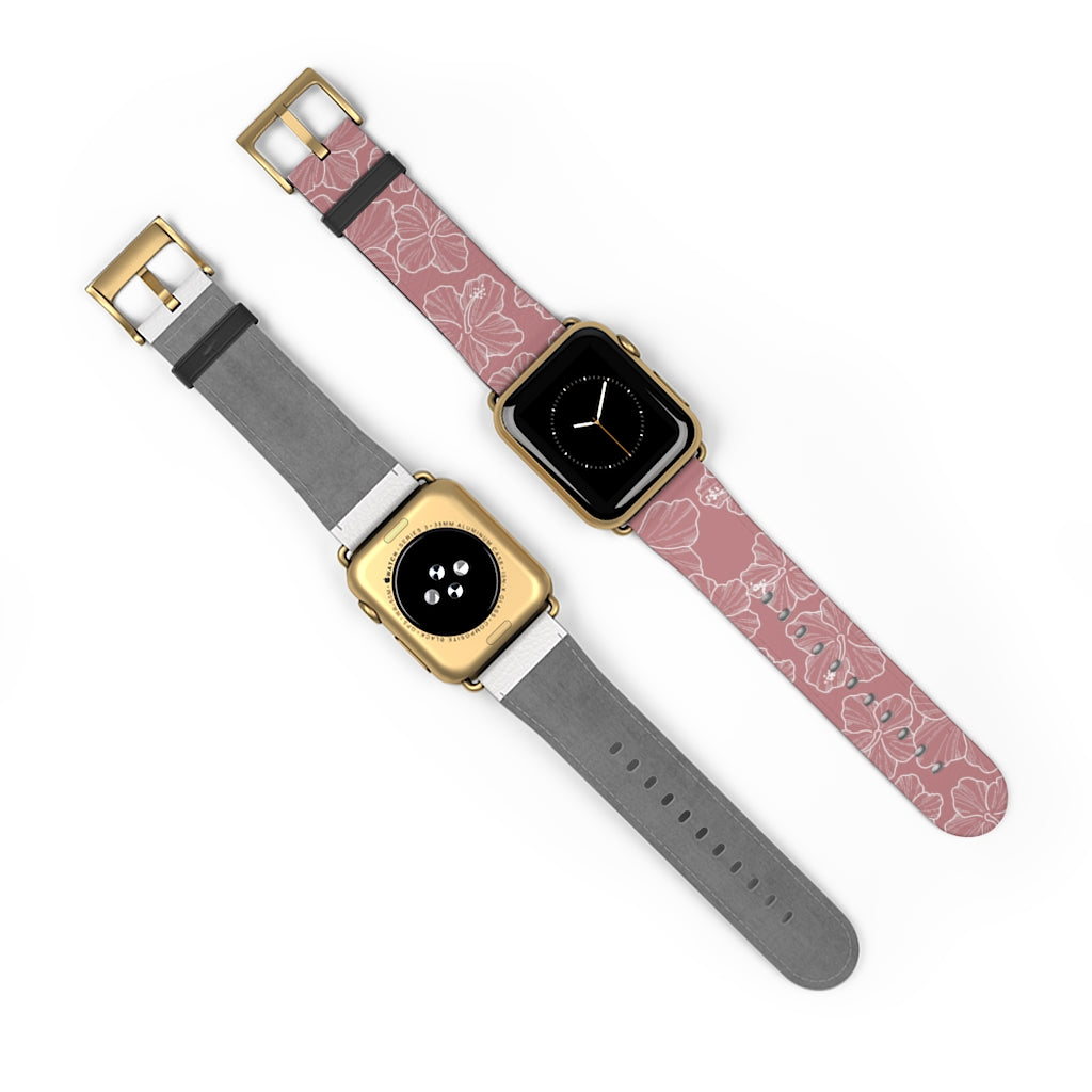 Hibiscus - Mauve - Apple Watch Band